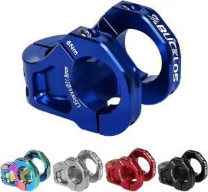 BUCKLOS 35mm Mountain Bike Stem MTB 31.8mm CNC Short Stems - Bicycle Ultra-Light Hollow Aluminum Alloy Riser Stem for E Bike/Downhill XC/BMX/Folding Bike/Trail