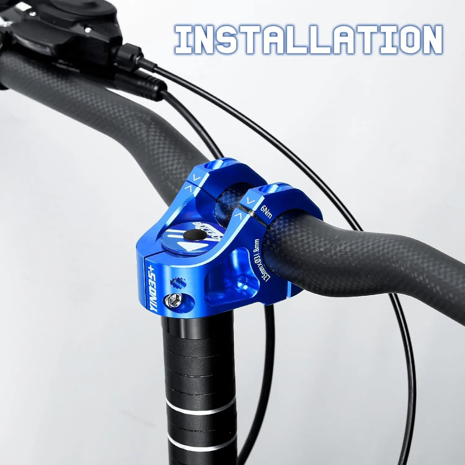 BUCKLOS 35mm Mountain Bike Stem MTB 31.8mm CNC Short Stems - Bicycle Ultra-Light Hollow Aluminum Alloy Riser Stem for E Bike/Downhill XC/BMX/Folding Bike/Trail