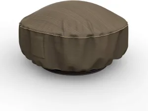 Budge StormBlock Hillside Fire Pit Cover Premium, Outdoor, Waterproof, 36" Diameter x 15" Drop, Black and Tan Weave
