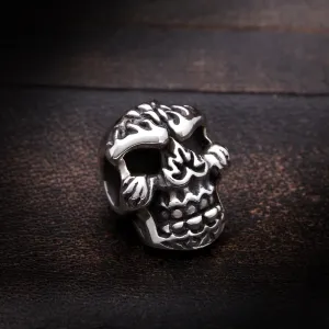 Burn Baby Burn Skull Bead