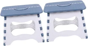 Cabilock 2 Pcs Folding Camping Stool Plastic Step Stool Outdoor Portable Boys and Girls-Friendly Decorative