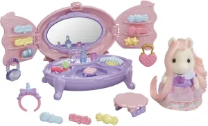 Calico Critters Pony's Vanity Dresser Set, Dollhouse Playset with Figure and Accessories