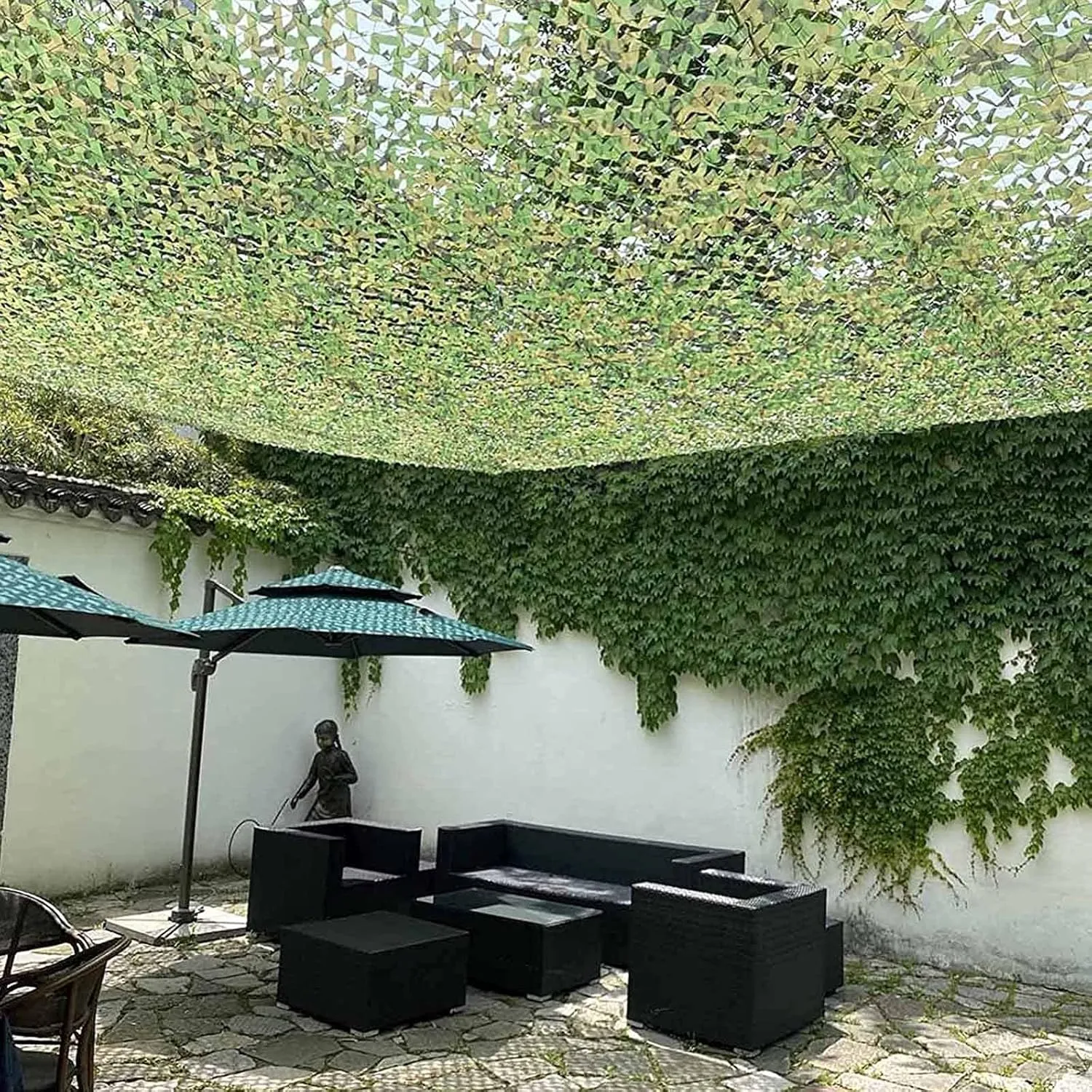 Camouflage Netting,Camo Tarp,Camo Netting,Military Party Decorations,Army Sunshade Mesh,Lightweight Durable,for Hunting,Camping,Car Cover and Outdoor,3x3m(10 * 10ft)