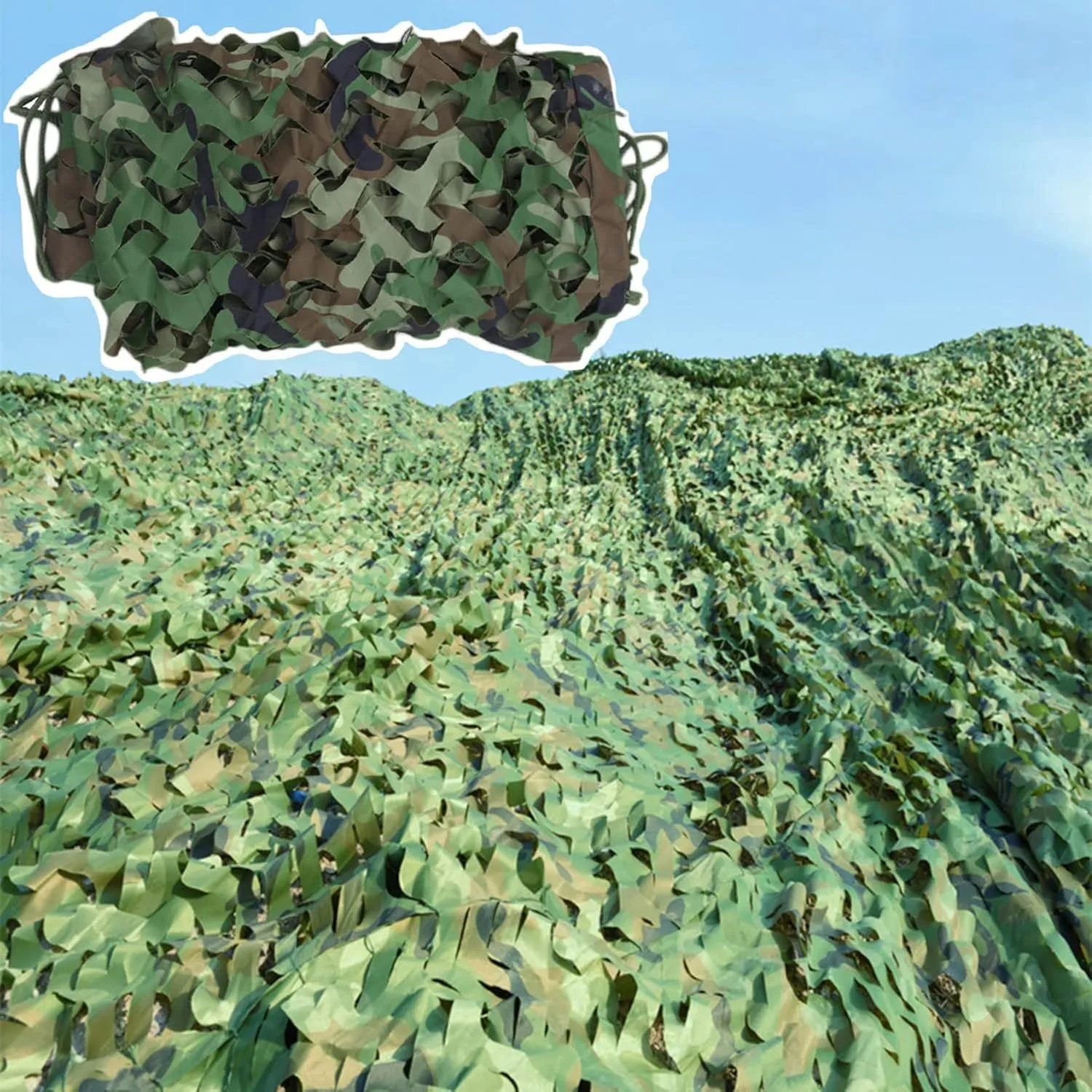 Camouflage Netting,Camo Tarp,Camo Netting,Military Party Decorations,Army Sunshade Mesh,Lightweight Durable,for Hunting,Camping,Car Cover and Outdoor,3x3m(10 * 10ft)