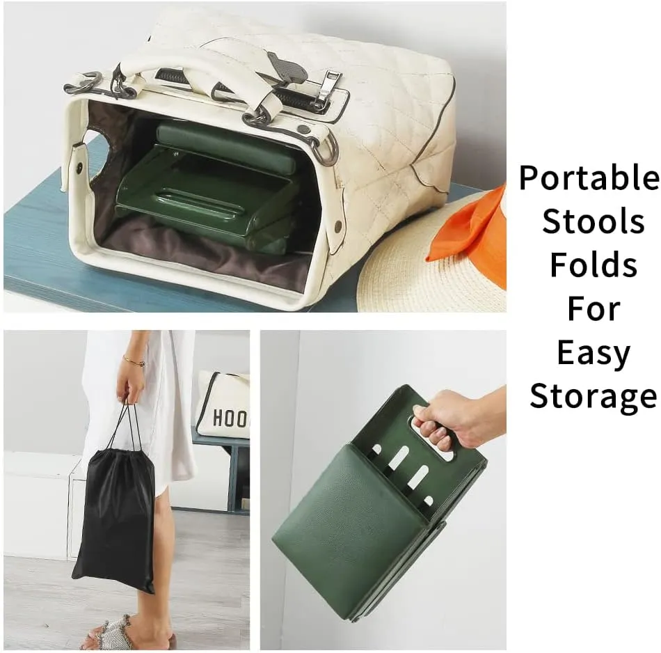 Camping Folding Stool, Portable Lightweight Foldable Small Folding Camping Chair,Outdoor Camp Stools for Travel, Hiking, BBQ, Fishing, Garden, Beach