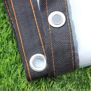 Camping Outdoor Rain Tarps,Tarpaulin Transparent of Patio,2 * 3m 4 * 6m 6 * 10m 20 * 20m Clear Plastic Tarp,for Patio Pergola Garden Canopy(7x13 ft(2x4m))