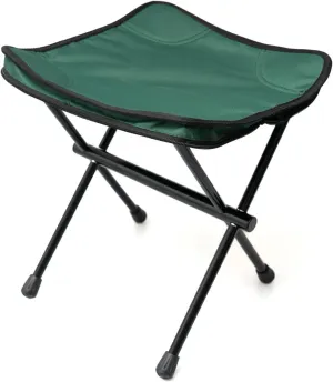 Camping Stool 13.3" Folding Stool With Carry Bag Aluminum Alloy-Bracket Load Capacity To 661lbs For Outdoor Travel Hiking
