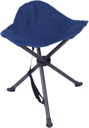 Camping Stool Chair Folding Tripod Stool Compact Hunting Stool with Shoulder Strap for Walking Camping Hiking Outdoor Picnic, Blue