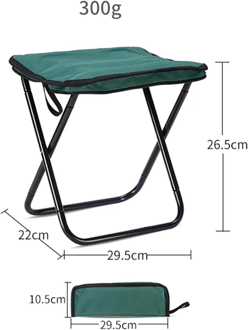 Camping Stool, Collapsible Stool, Travel Folding Camping Stool, Portable Collapsible Stool, with Carry Bag, for Outdoor Camping Walking Hunting Hiking Fishing Travel,Green