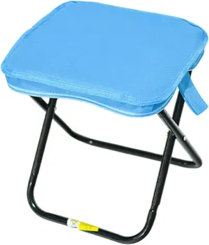 Camping Stool Folding Chair Compact Zipper Handbag Folding Stool Outdoor Footstool for Concert Barbecue Patio Fishing Garden, Blue