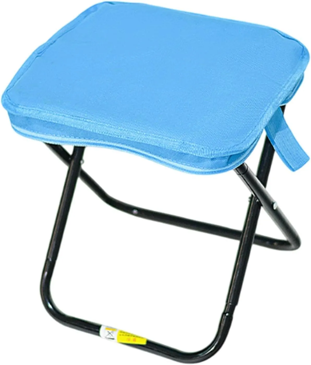 Camping Stool Folding Chair Compact Zipper Handbag Folding Stool Outdoor Footstool for Concert Barbecue Patio Fishing Garden, Blue
