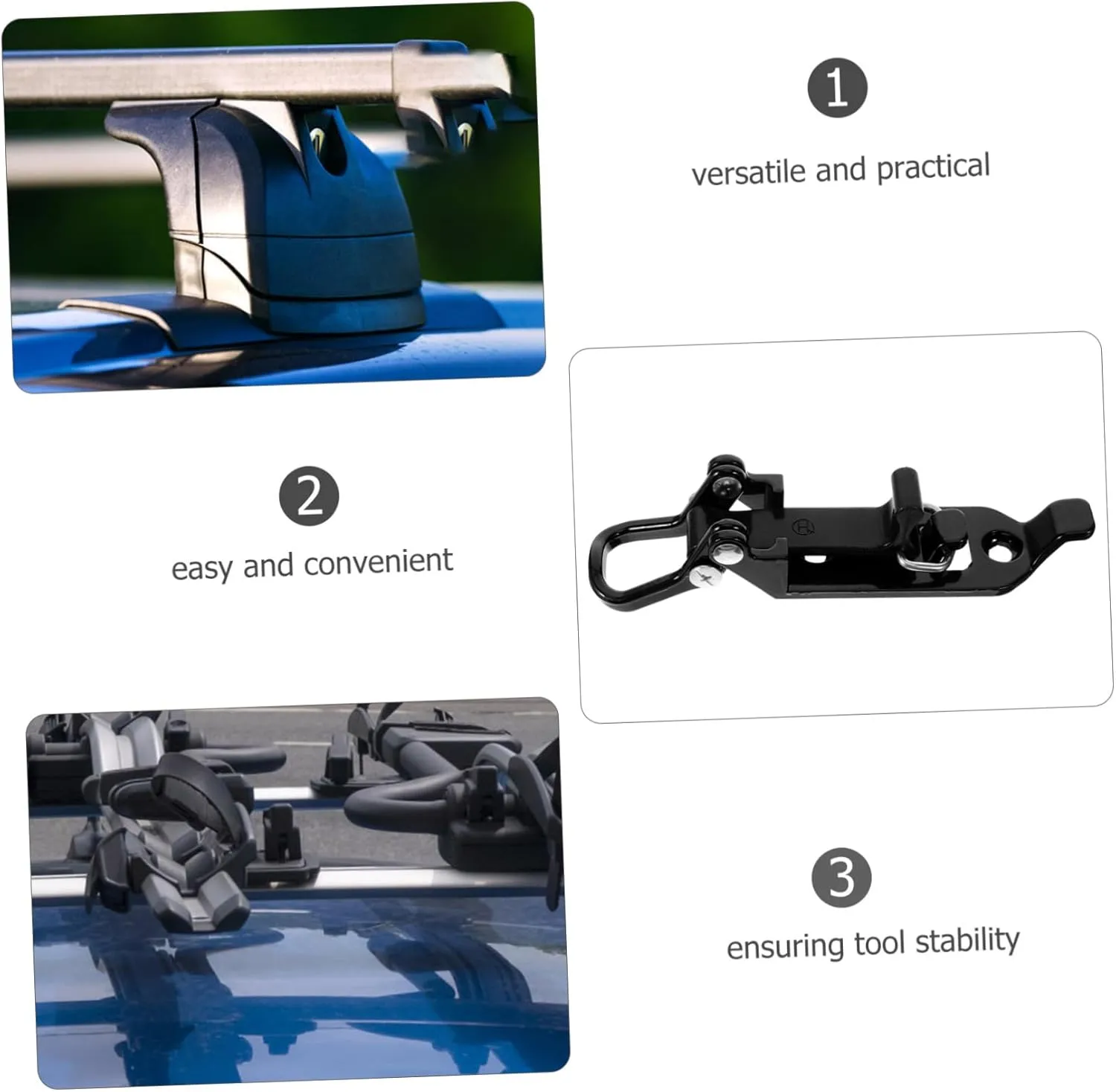 Car Metal Shovel Holder Clamp Roof Rack Shovel Mount Stand Wall Tool Fixing Clamp