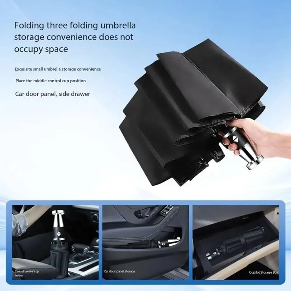 Car Umbrellas for Alfa Romeo 156 GTA Sport Wagon,Printed Car Logo Umbrella Folding Travel Automatic Switch Portable Luggage Travel Sun Protectio for Men Women,A