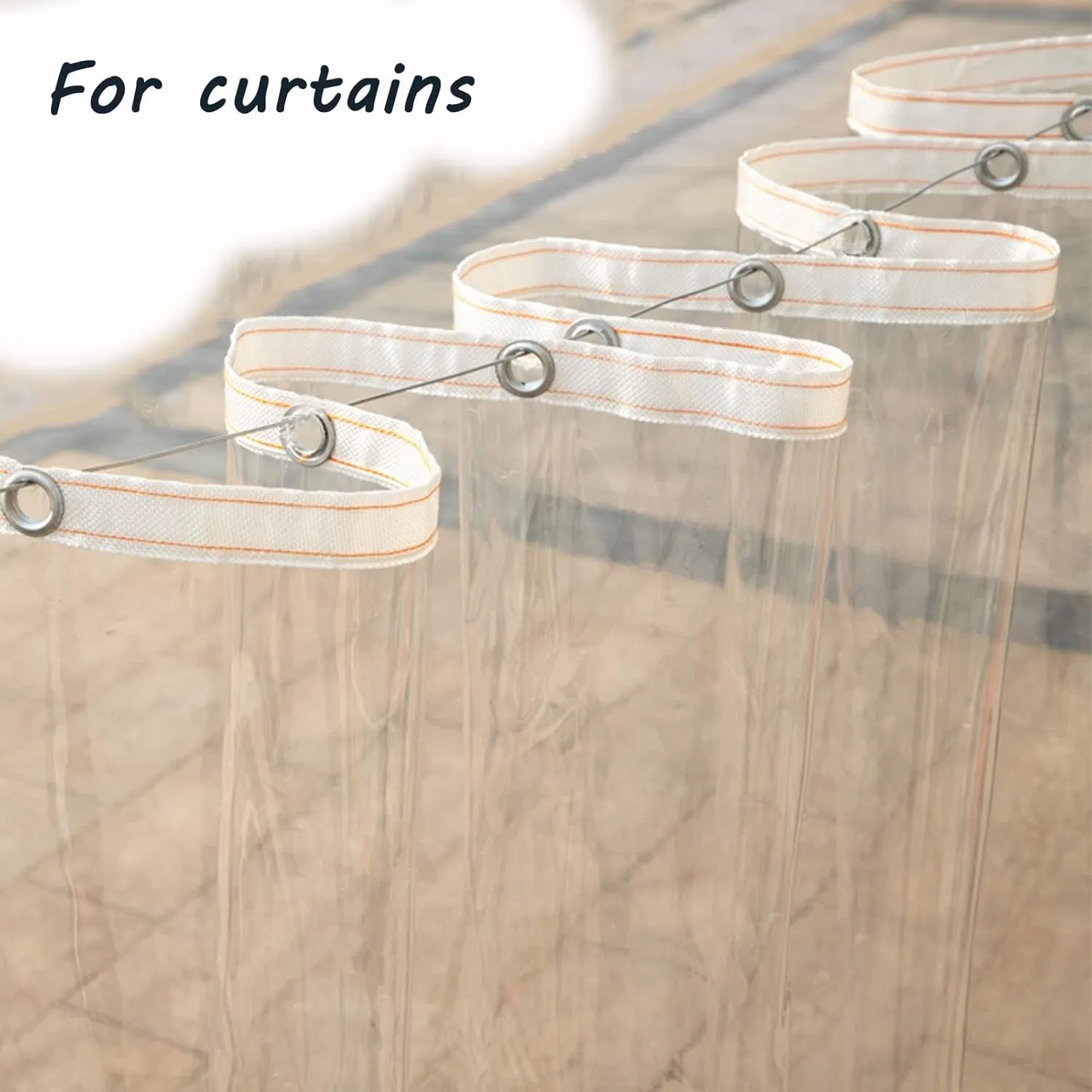 Clear Waterproof Tarp Windproof Dustproof PVC Tarps Anti UV Keep Warm Tarpaulin, for Outdoor Boat Patio GHTCLDF(1.97x4.92ft/0.6x1.5m)