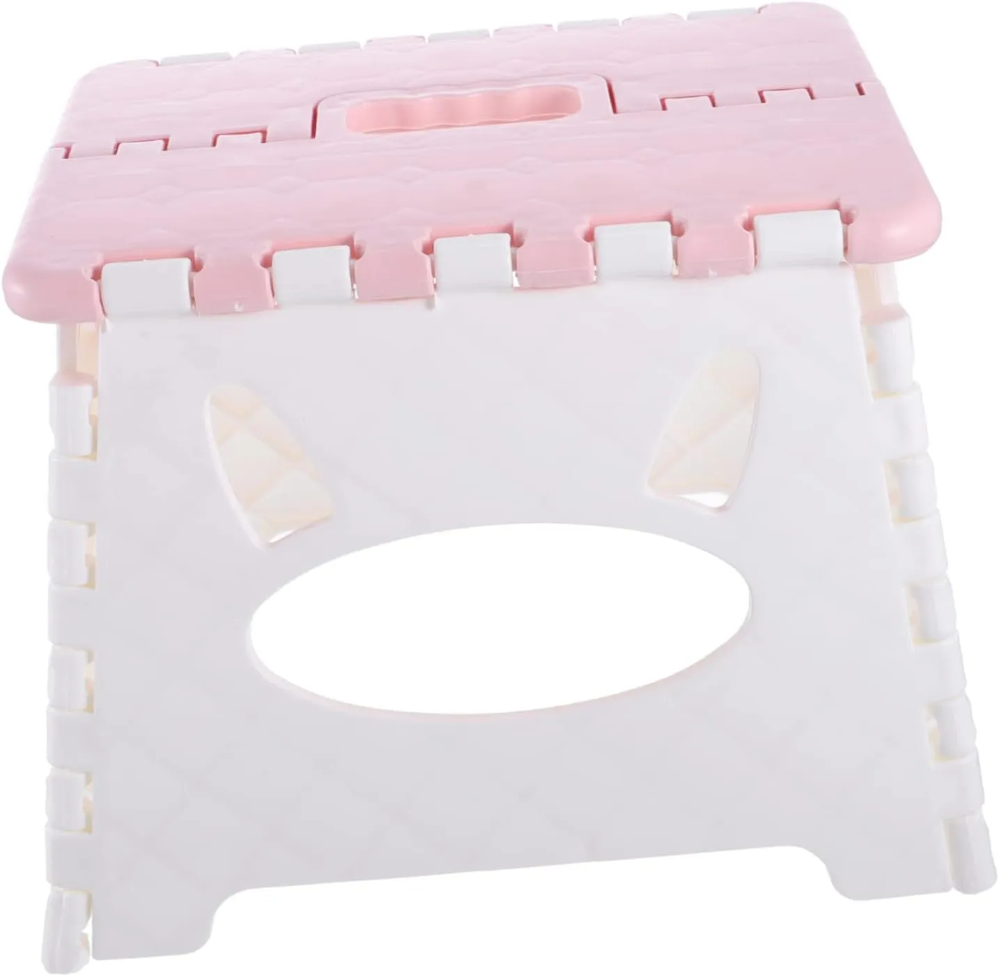 CLISPEED 1pc Portable Plastic Folding Stool Lightweight and Compact Step Stool for Boys and Girls Lovely Design for Kitchen Bathroom and Outdoor Use and Sturdy for Easy Storage