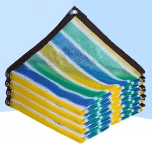 Colorful Rainbow Shade Cloth, Blocking Mesh Tarp with Grommets, Plants Shade Net Cover, Garden Shade Net, Sunblock Shade Sails, Outdoor Sun Protection for Patio Garden Pergola(2X4m/7'x13')