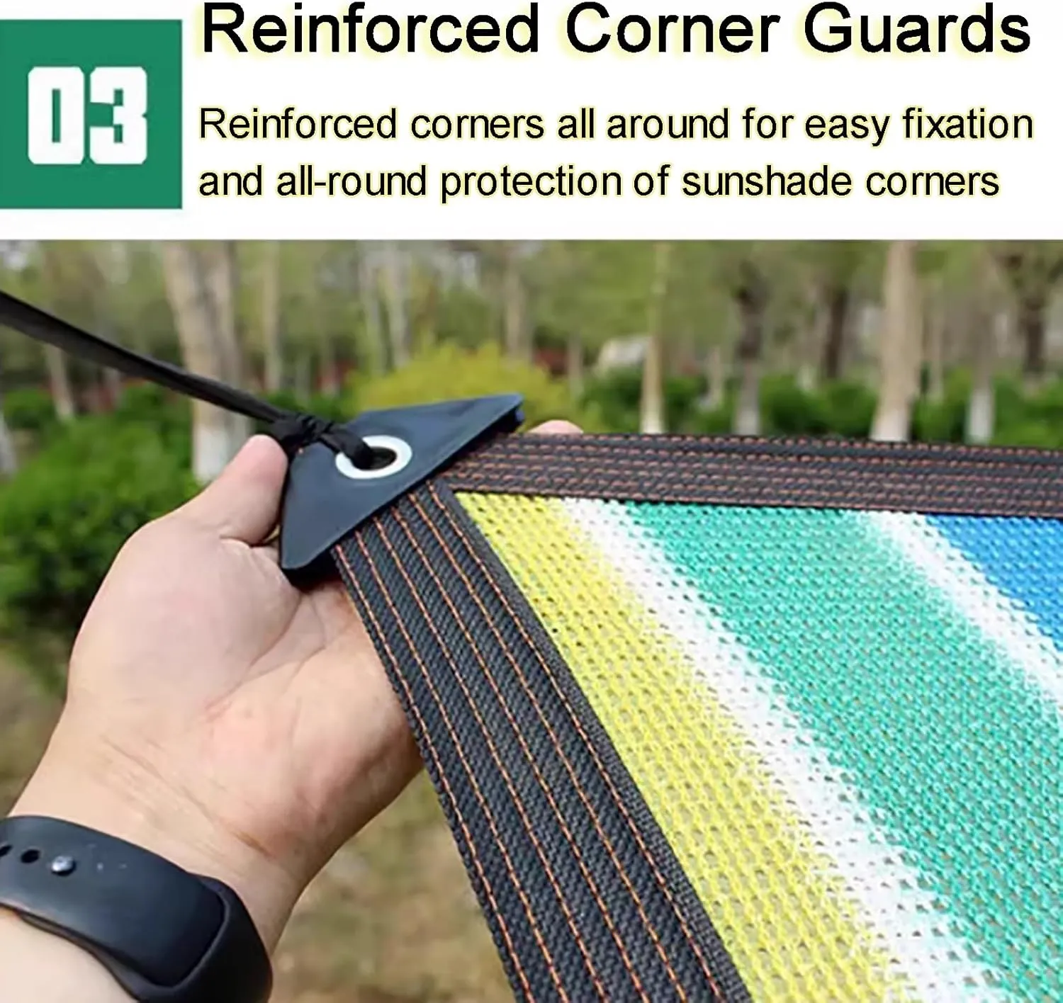 Colorful Rainbow Shade Cloth, Blocking Mesh Tarp with Grommets, Plants Shade Net Cover, Garden Shade Net, Sunblock Shade Sails, Outdoor Sun Protection for Patio Garden Pergola(2X4m/7'x13')