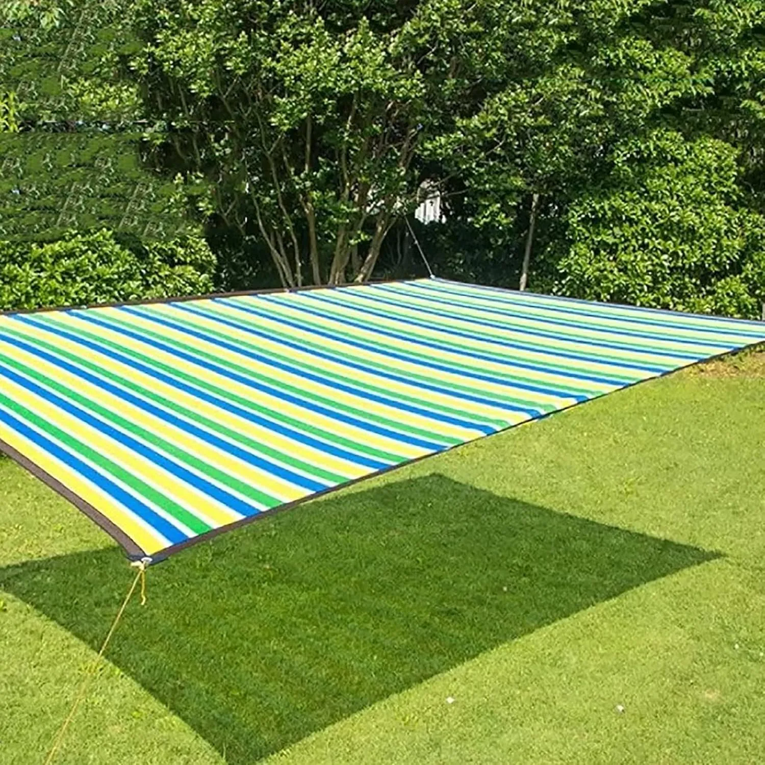 Colorful Rainbow Shade Cloth, Blocking Mesh Tarp with Grommets, Plants Shade Net Cover, Garden Shade Net, Sunblock Shade Sails, Outdoor Sun Protection for Patio Garden Pergola(2X4m/7'x13')