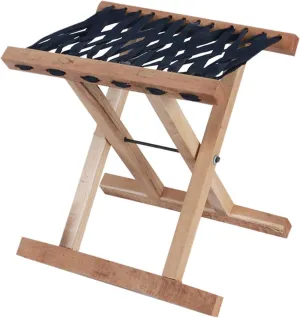 Compact Stool for Outdoor Activities Wooden Furniture Camping Chair Foot Rest for Yard Picnic