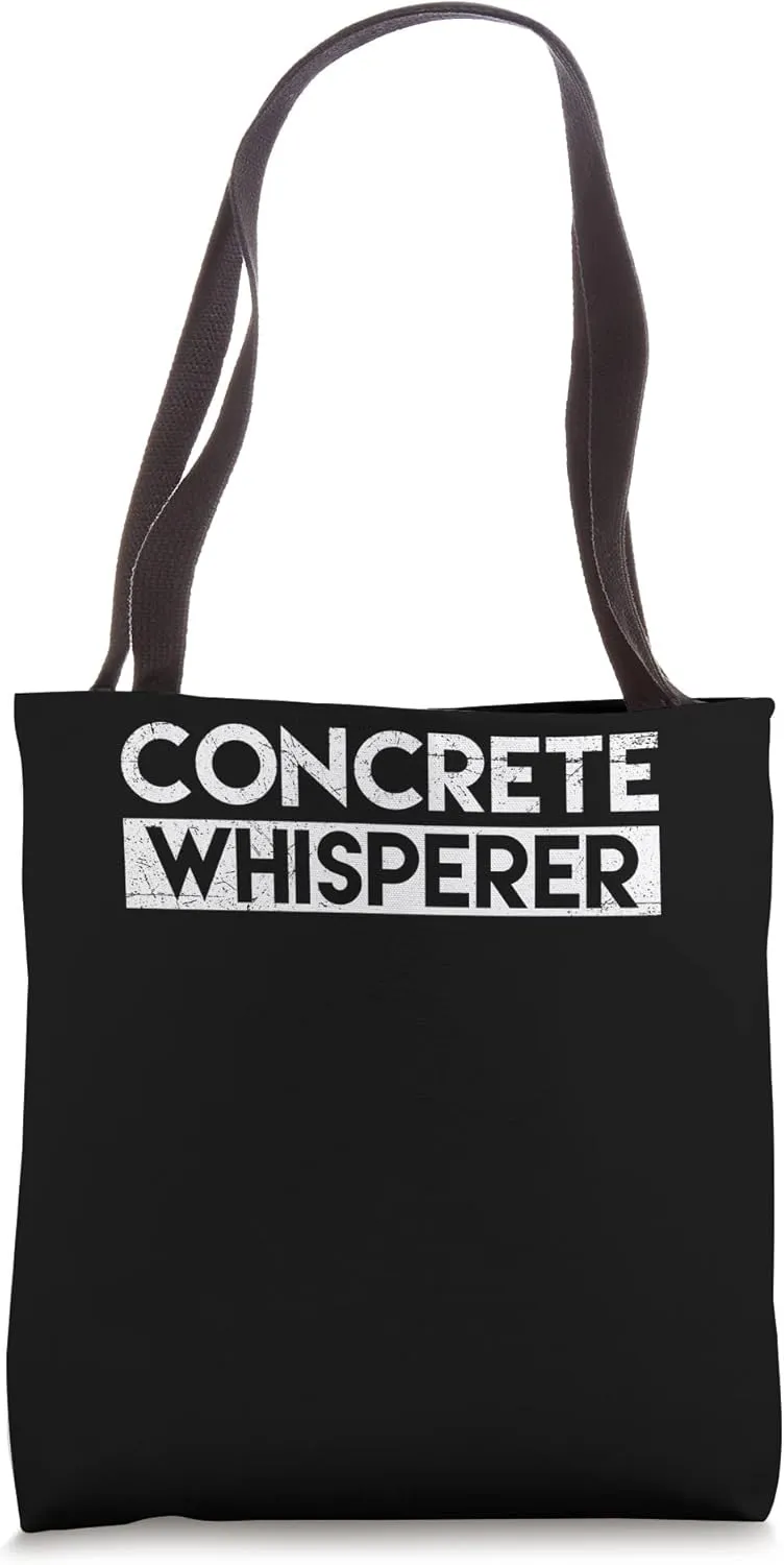 Concrete Whisperer Tool Shovel Craftsman Concrete Building Tote Bag