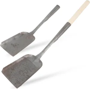 Convenient Garden Shovel Heavy Duty Coal Shovel Multi-Function Iron Wood Handle for BBQ