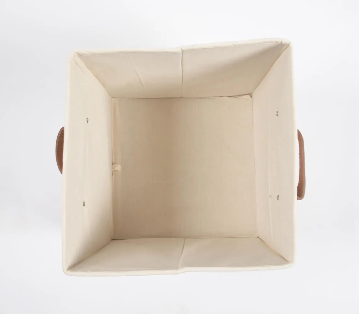 Crochet Lace Cotton Foldable Storage Hamper