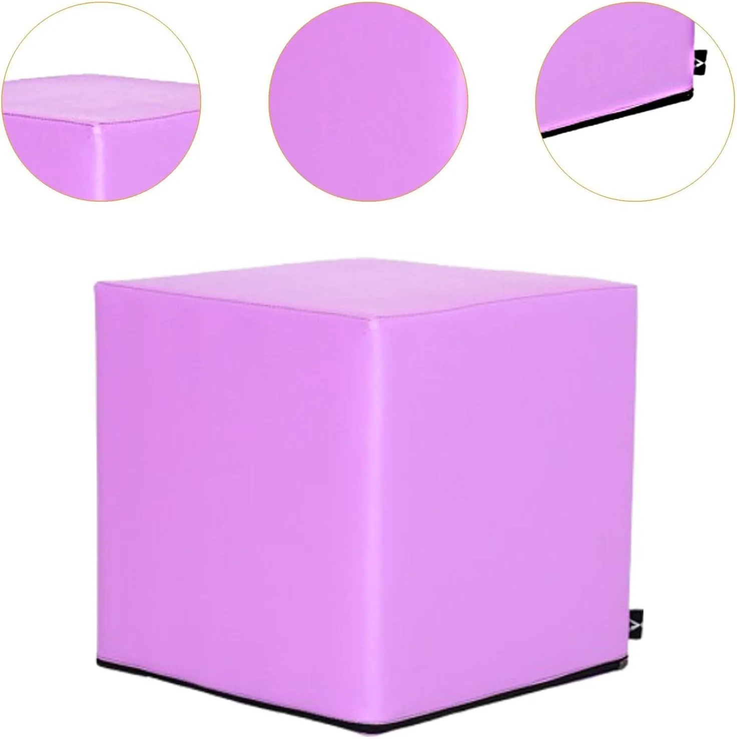 Cube Stool, Seating, Lounge Square Ottoman, Brick Chair for Stretching Toning, Indoor Sports, Bedroom,Home Gym