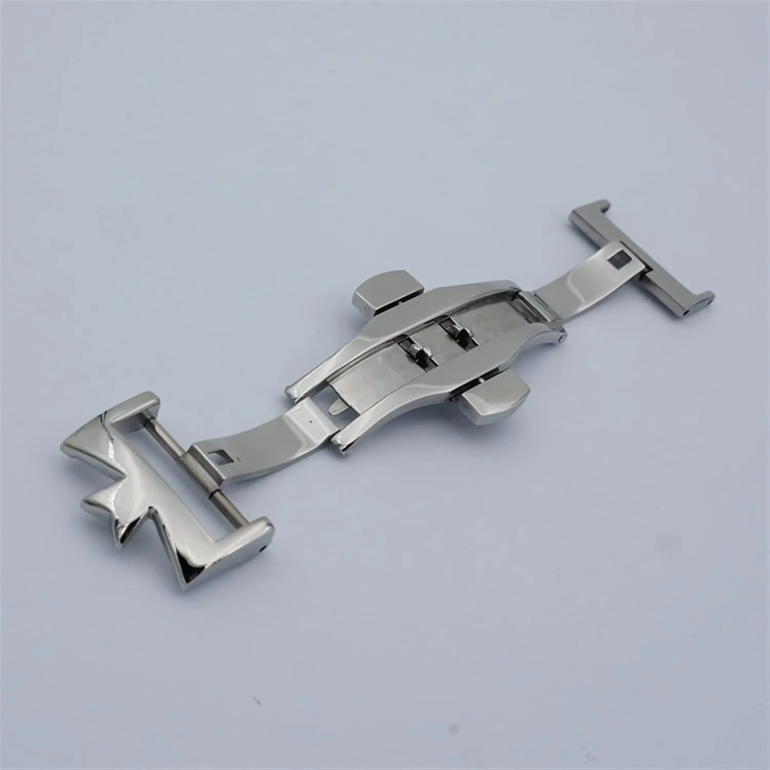 DASEB 18mm 20mm 316L Stainless Steel Double By Double Open Watch Buckle Clasp Strap Deployant For Watchbands