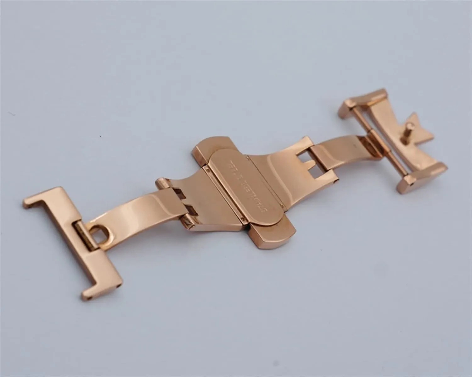 DASEB 18mm 20mm 316L Stainless Steel Double By Double Open Watch Buckle Clasp Strap Deployant For Watchbands