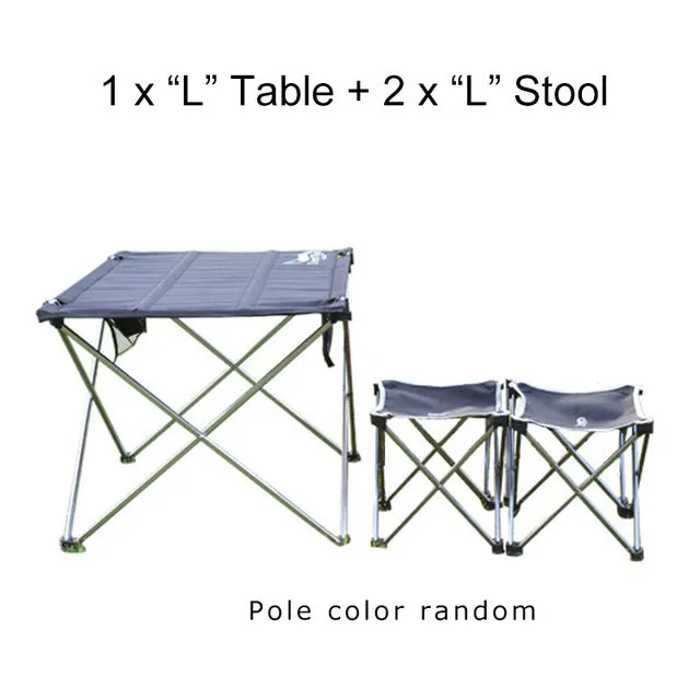 Desert&Fox Camping Foldable Chair & Stool Aluminum Alloy Outdoor Picnic DIY Chair and Table Desk Lightweight BBQ Fishing Tools