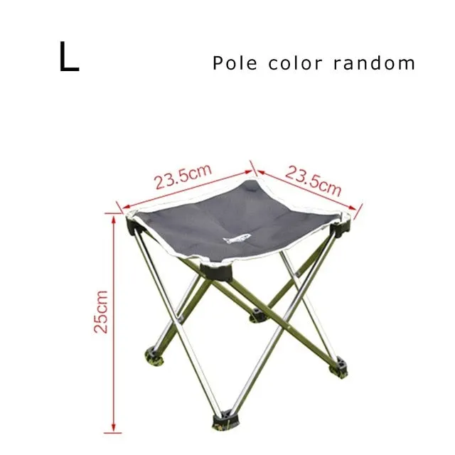 Desert&Fox Camping Foldable Chair & Stool Aluminum Alloy Outdoor Picnic DIY Chair and Table Desk Lightweight BBQ Fishing Tools