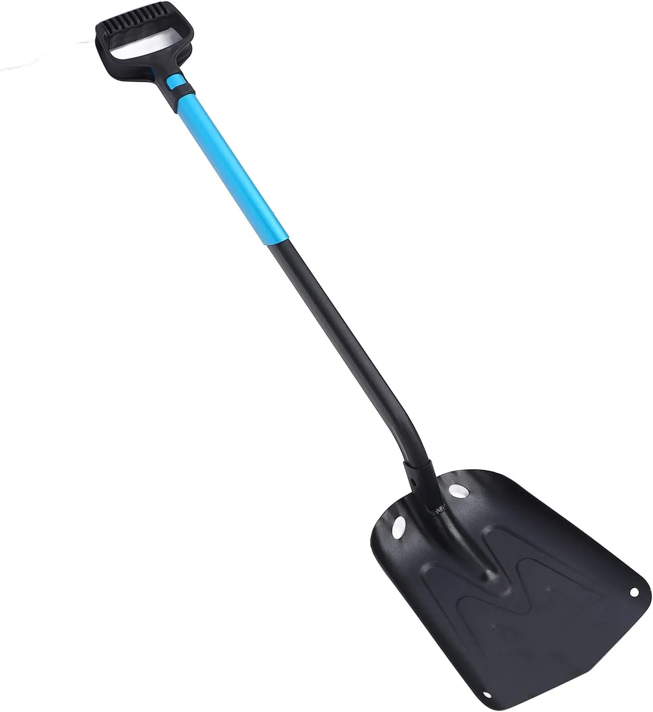 Detachable Snow Shovel, Aluminum Alloy Snow Pusher with Adjustable Handle for Home Outdoor Travel