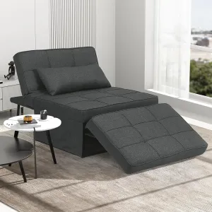 Diophros Sofa Bed, 4 in 1 Multi-Function Modern Folding Ottoman Guest Bed with Adjustable Sleeper Chair for Small Room Apartment