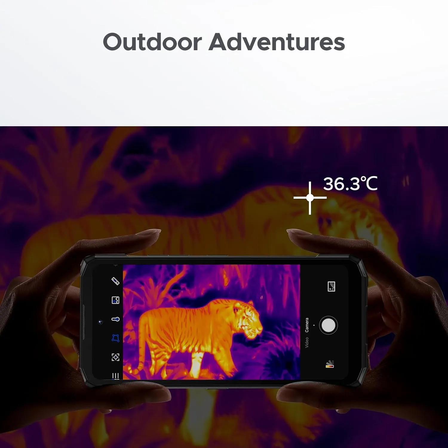 DOOGEE Fire 6 Rugged Phone with Thermal Image Camera,10400mAh,16GB 256GB Android 14 Cell Phone Unlocked,50MP AI Camera,6.56" HD IPS Display Rugged Smartphone,IP68 Waterproof Phone,Face Unlock/OTG