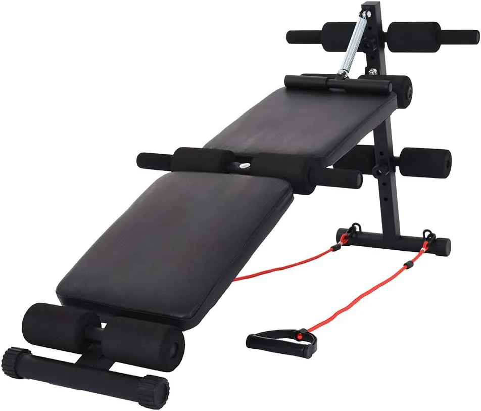 Dumbbell Stool, Weight Bench with Drawstring, Folding Weight Bench Dumbbell Bench, Home Training Gym Weight Lifting & Sit Up Bench Flat Incline Decline Multiuse Workout Bench