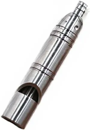 EDC Titanium Alloy Whistle, High Pitched Outdoor Survival Whistle, High Decibel, Explosive Sound, High Frequency, Wilderness Rescue Whistle, Bird Training Pigeon Whistle