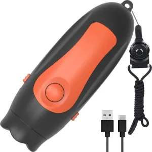 Electric Whistle, 130DB Loud Coaches Whistle, 3 Tones Volume and Adjustable 3 Different Whistle Sounds, Coaches Whistle With Lanyard, School Teacher Whistle Sports Whistle Coach (Charging Model)