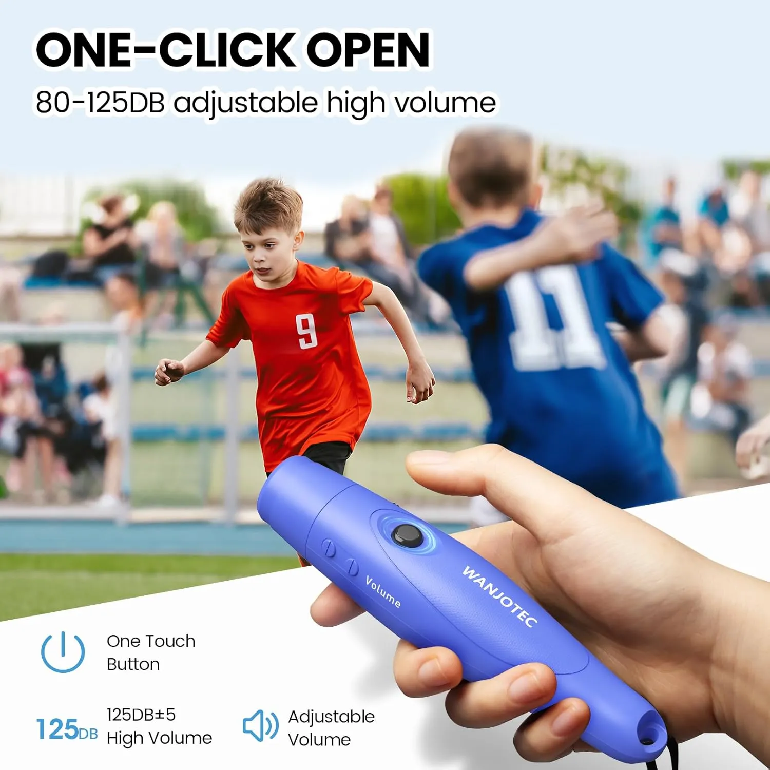 Electronic Whistle for Coaches Teachers: 3 Tone & Adjustable Volume Loud Whistles with Lanyard, Hand Electric Whistle for Volleyball Basketball Sports, Hiking Safety Whistles Coach Gift