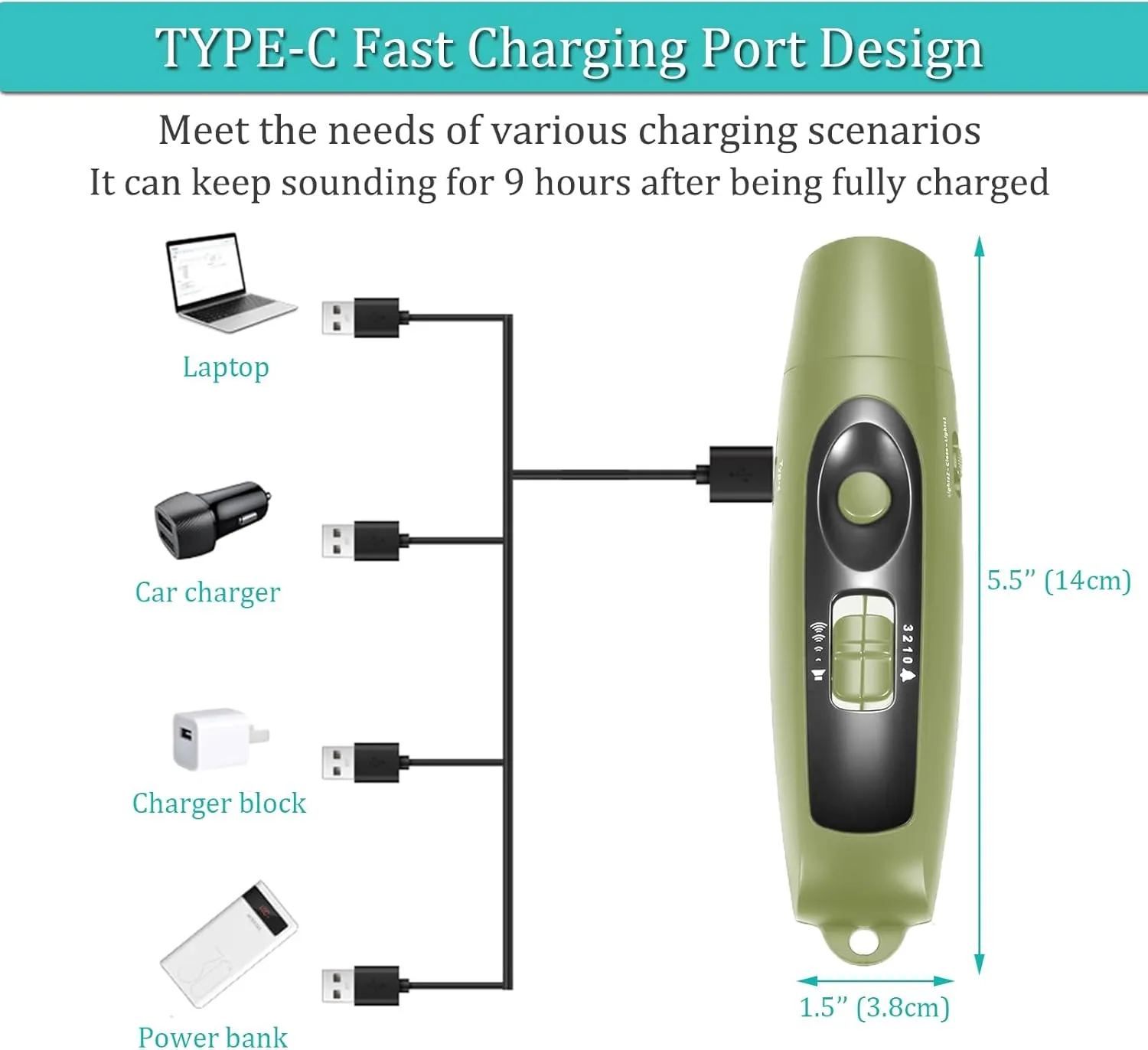 Electronic Whistle Rechargeable for Referees Coaches Teachers Electric Whistle Handheld Blowless Whistles with Lanyard for Outdoor Emergency Pet 4 Tones High Volume USB Charging