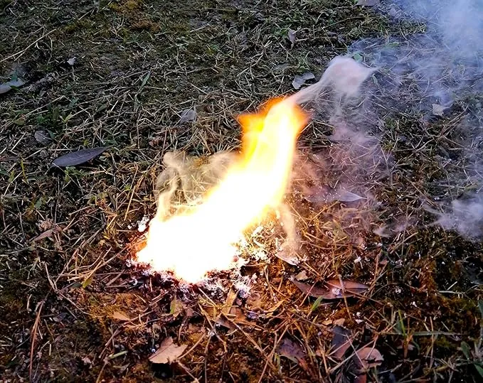 Emergency Magnesium Fire Starter 10 Bags Wax Rope Tent Paracord Bracelet for Camping Hiking Bushcraft Outdoor Survival Fishing Hunting