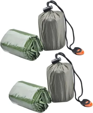 Emergency Survival Sleeping Bag Set Lightweight Waterproof with Carry Bag for Camping Hiking