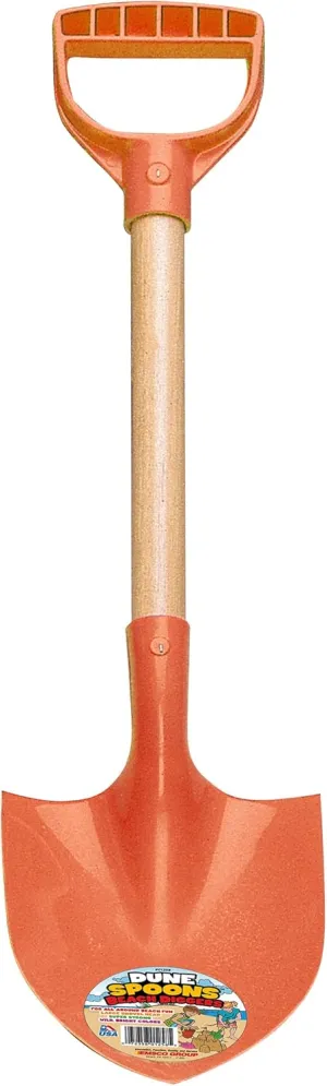 Emsco Group Dune Spoons Beach Diggers - Plastic Kid Shovels for Sand or Snow - Orange