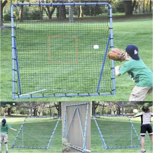 EZGoal Multi-Sport Folding Rebounder Net, 6 x 6-Feet, (Color may vary)