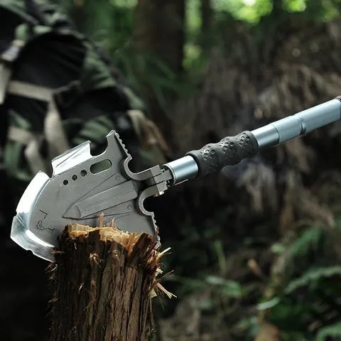 F-A3 Tactical Shovel w/Military Pouch and Handle Extension