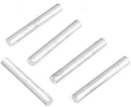 F-ber 5pcs 4inch(100mm)/5inch(127mm) Long OD16mm(0.63") High Purity 99% Magnesium Metal Rod Mg Fire Starter Survival Emergency Rod Well Sparks for Camping Hiking
