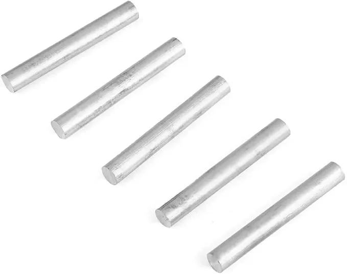 F-ber 5pcs 4inch(100mm)/5inch(127mm) Long OD16mm(0.63") High Purity 99% Magnesium Metal Rod Mg Fire Starter Survival Emergency Rod Well Sparks for Camping Hiking
