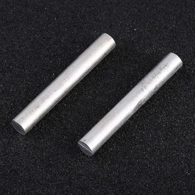 F-ber 5pcs 4inch(100mm)/5inch(127mm) Long OD16mm(0.63") High Purity 99% Magnesium Metal Rod Mg Fire Starter Survival Emergency Rod Well Sparks for Camping Hiking