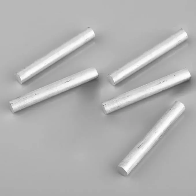 F-ber 5pcs 4inch(100mm)/5inch(127mm) Long OD16mm(0.63") High Purity 99% Magnesium Metal Rod Mg Fire Starter Survival Emergency Rod Well Sparks for Camping Hiking