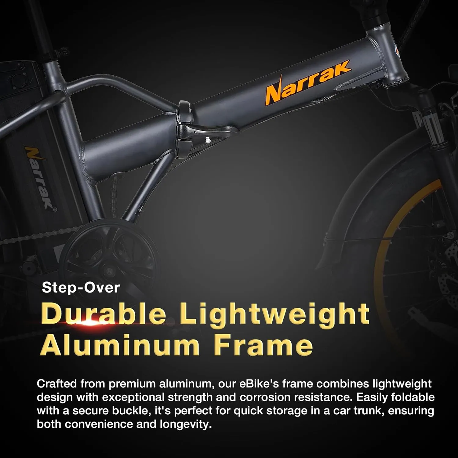 Fat Tire Folding Electric Bike, 48V & 624Wh Lithium Removable Battery, Peak 1100W Brushless Motor, Max Speed 28Mph, M5 Large LCD Display, Suspension, Step-Over/Thru Frame