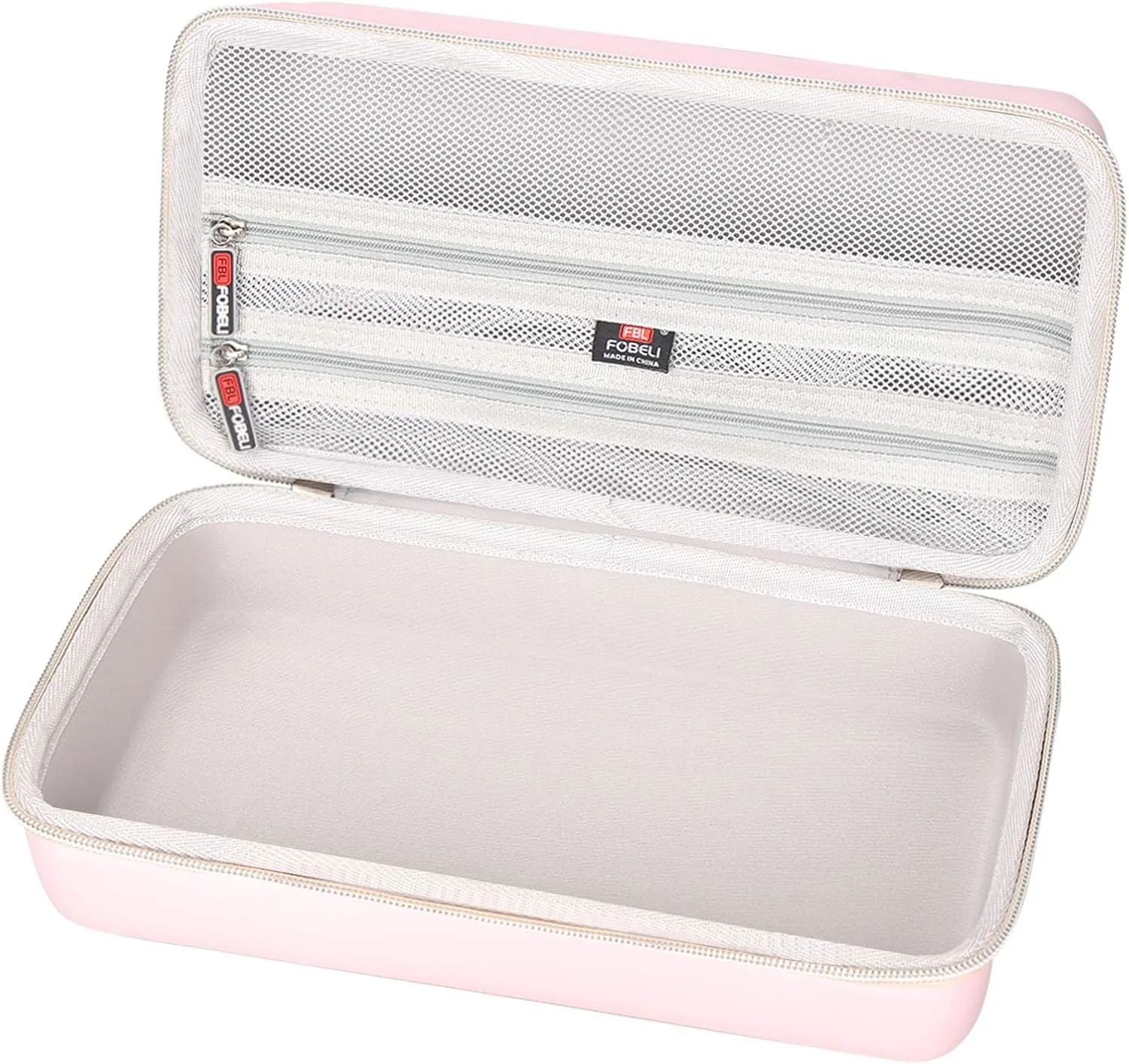 FBLFOBELI Hard Carrying Case for Halo Bolt Ultimate 2.0 & 3.0/for Halo Bolt Air   55500 1750/for Halo Bolt Air 58830 Portable Vehicle Jump Starter with Air Compressor (Case Only) (Rose Gold)
